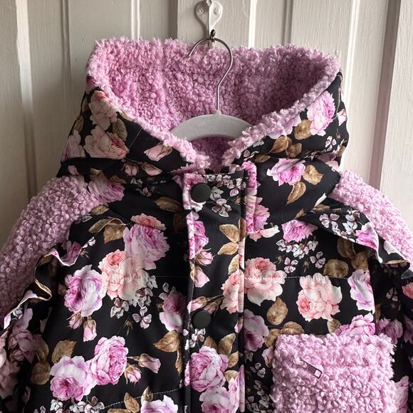 For Love & Lemons Floral Puffer Jacket - Picture 5 of 9